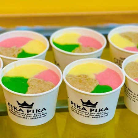 CHÁO BÒ SỐT PHÔ MAI PIKA