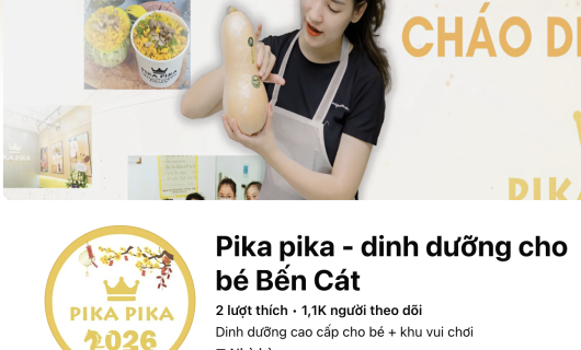 CHÁO DINH DƯỠNG CẦU VỒNG - KHU VUI CHƠI PIKA PIKA